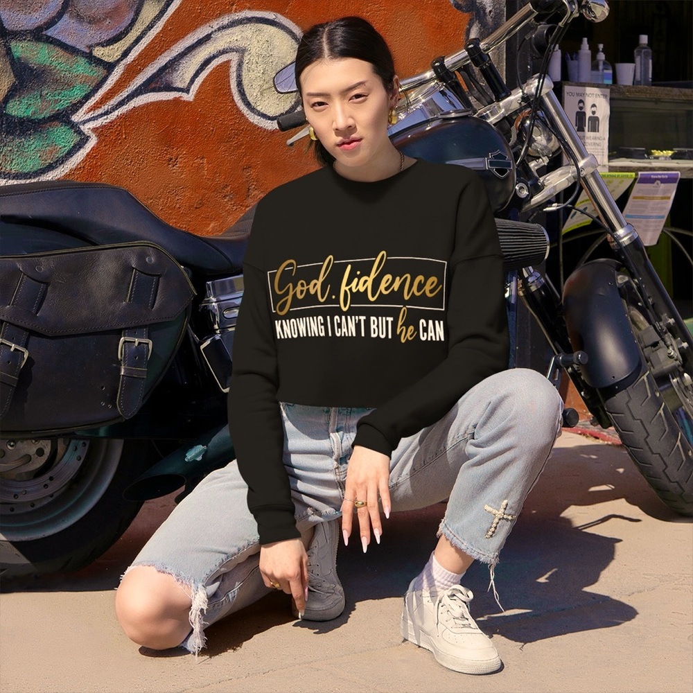 Godfidence Women’s Cropped Sweatshirt ✨